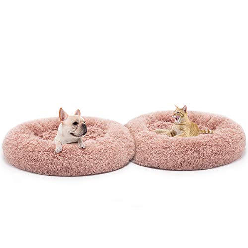 MIXJOY Cama ortopédica para perro, cómoda cama redonda para perro, ultra suave, lavable, para perros y gatos (23 pulgadas, 30 pulgadas, 36 pulgadas)