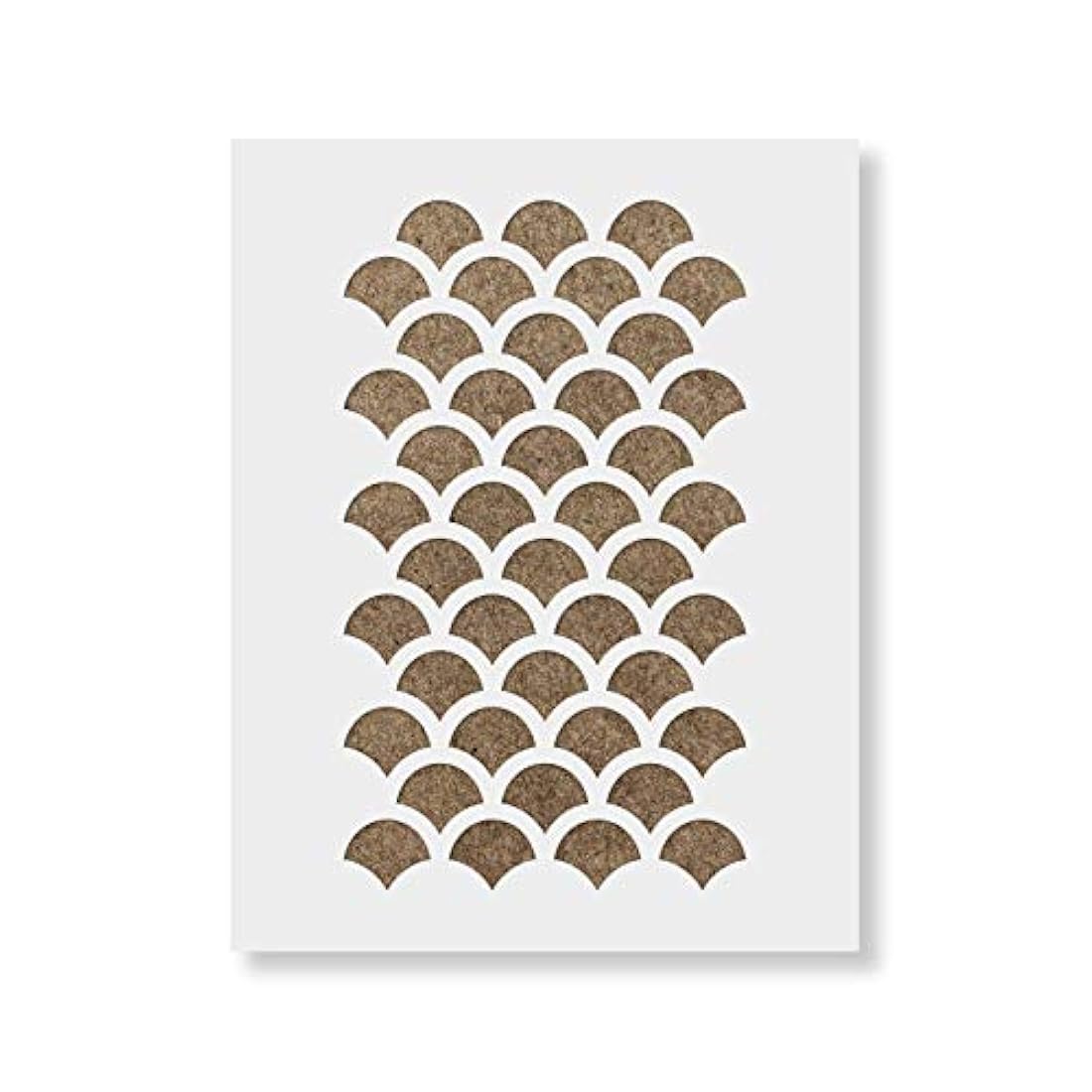 Escala de peces plantilla para estarcir – reutilizable