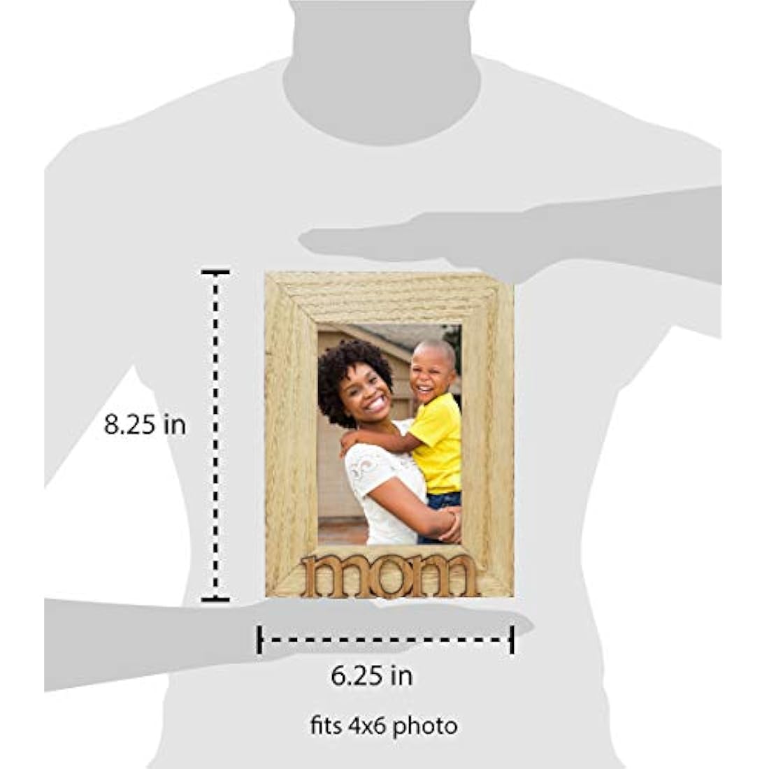 Marco de fotos en madera de (3.9 x 5.9) 4x6