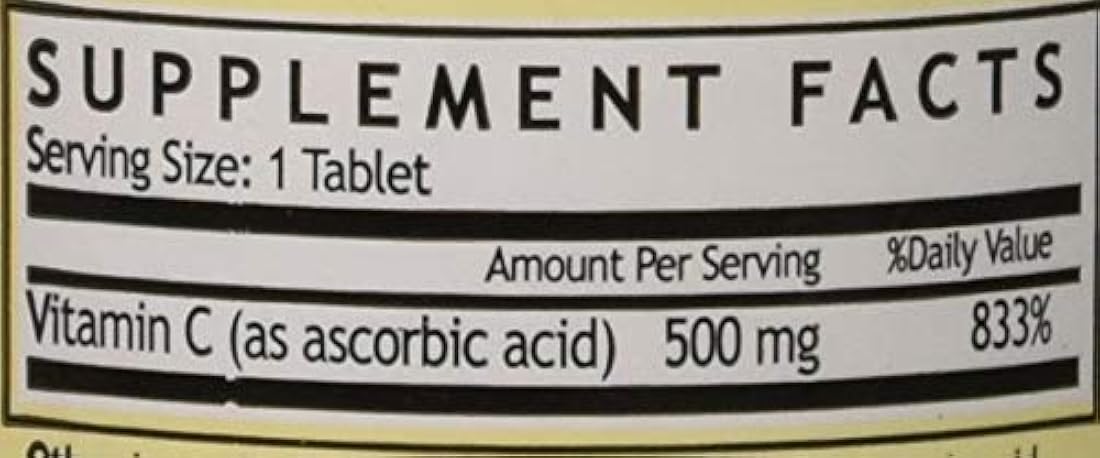 Molinillo de viento Vitamin-C 500 mg (paquete de 1)
