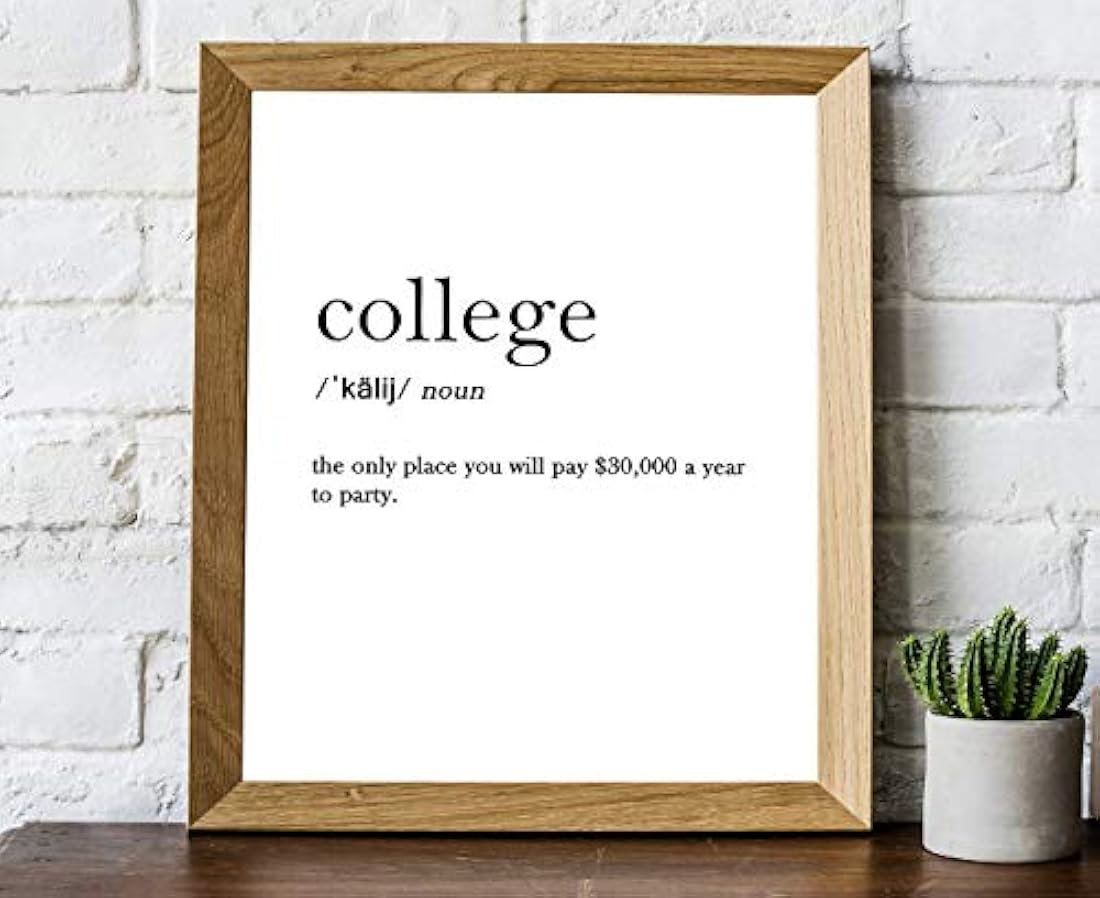 Impresión de arte de pared de tipografía sin marco