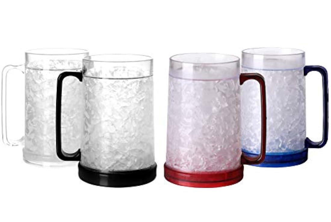 BC Inter - Juego de 4 tazas de hielo para congelador