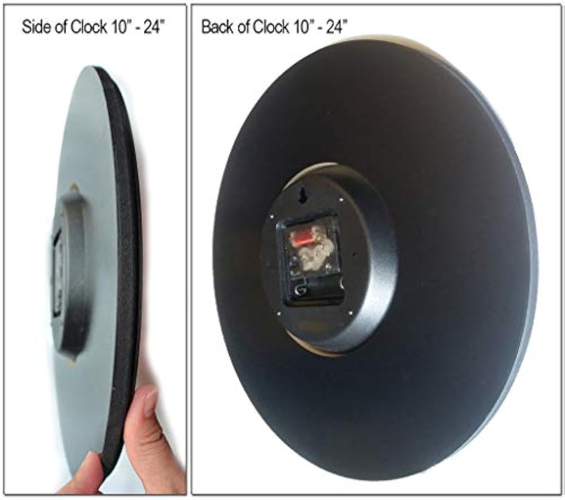 Reloj de pared Carolina verde, disponible en 8 tamaños