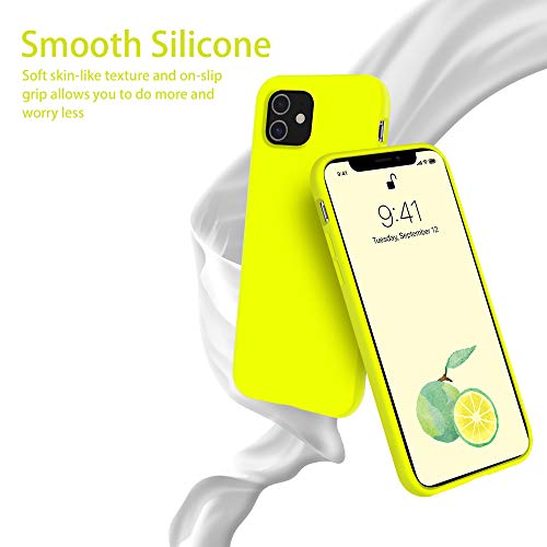 OTOFLY funda para iPhone 11, ultradelgada, funda de gel de silicona líquida con protección completa, antirayaduras, a prueba de golpes, compatible con iPhone 11