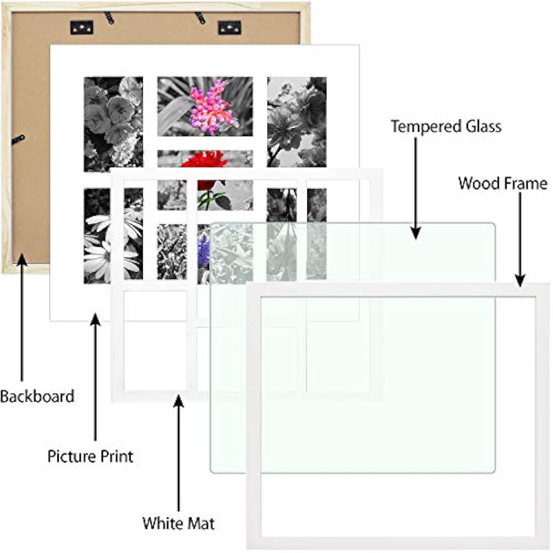 Marco de fotos (5.4 x 6.2 in), color plateado