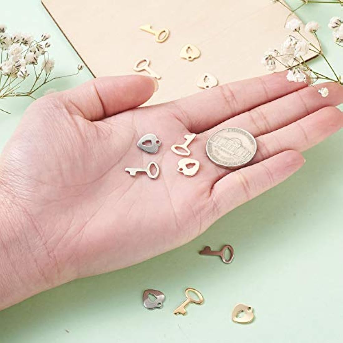 Dijes y Medallas 120 colgantes de acero inoxidable