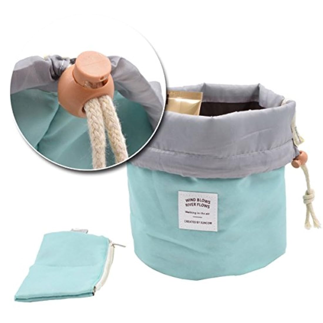 Bolsa organizadora de cosméticos impermeable con gancho