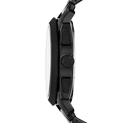 Reloj para hombre negro de acero inoxidable