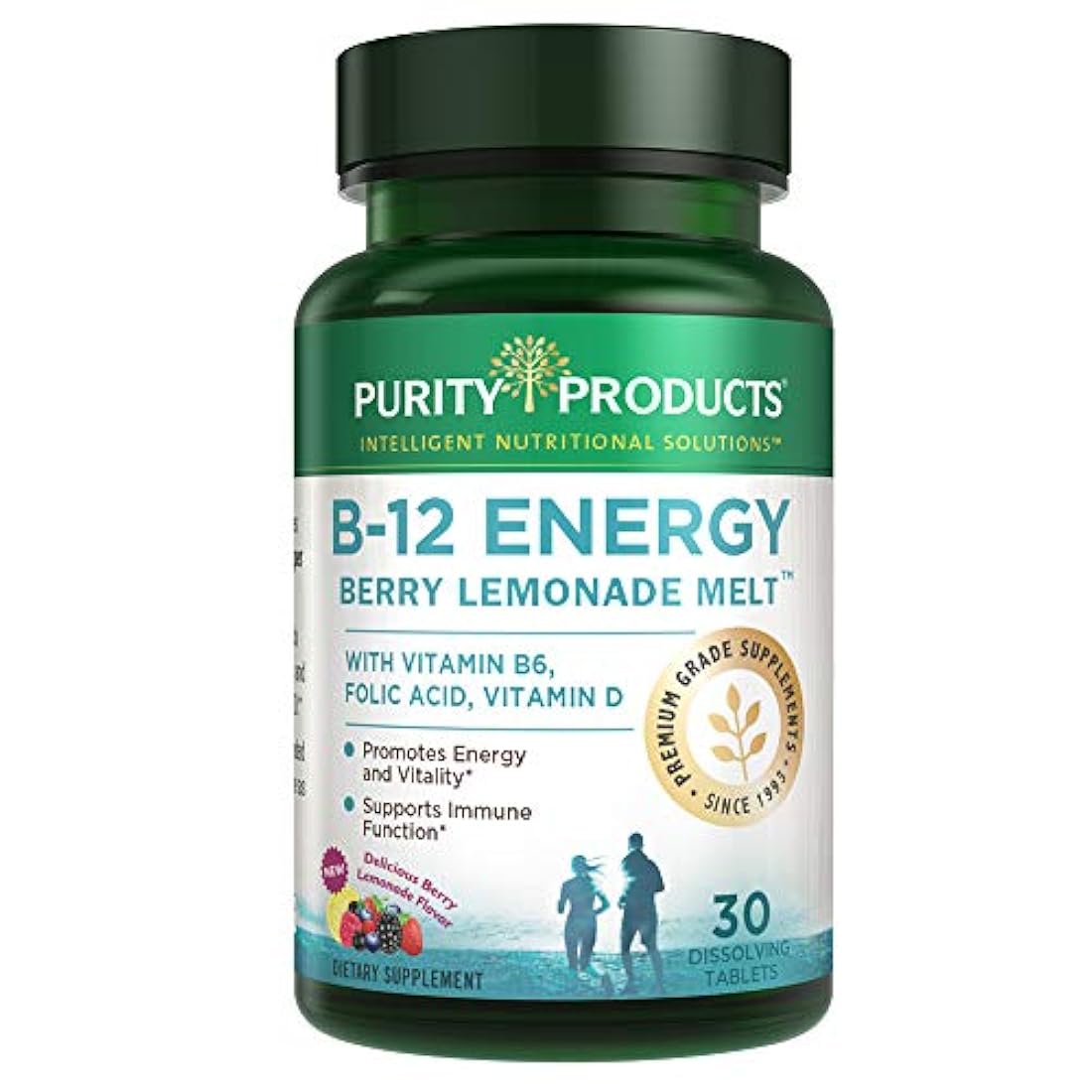 B-12 Energy BerryMelt con Super Fruits - 30 tabletas