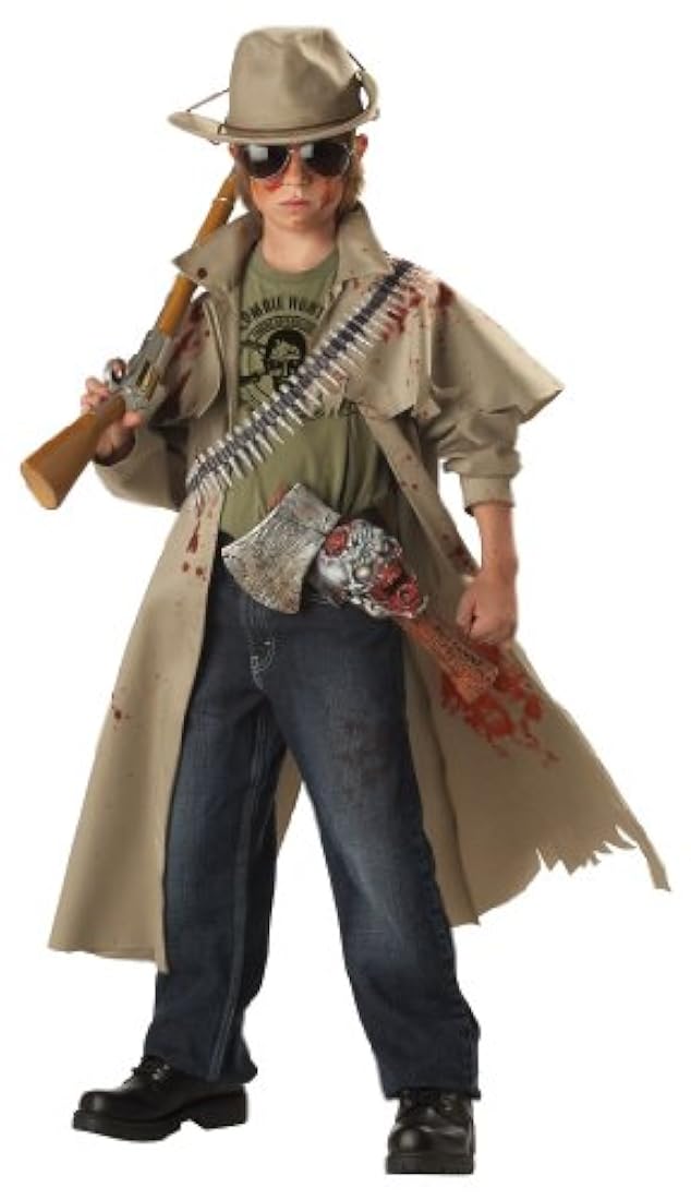 Disfraz cazador de zombis, XL, Bronceado