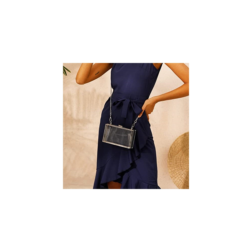 Bolsos de mano transparente para mujer de acrílico