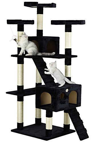 Go Pet Club árbol de gato, negro