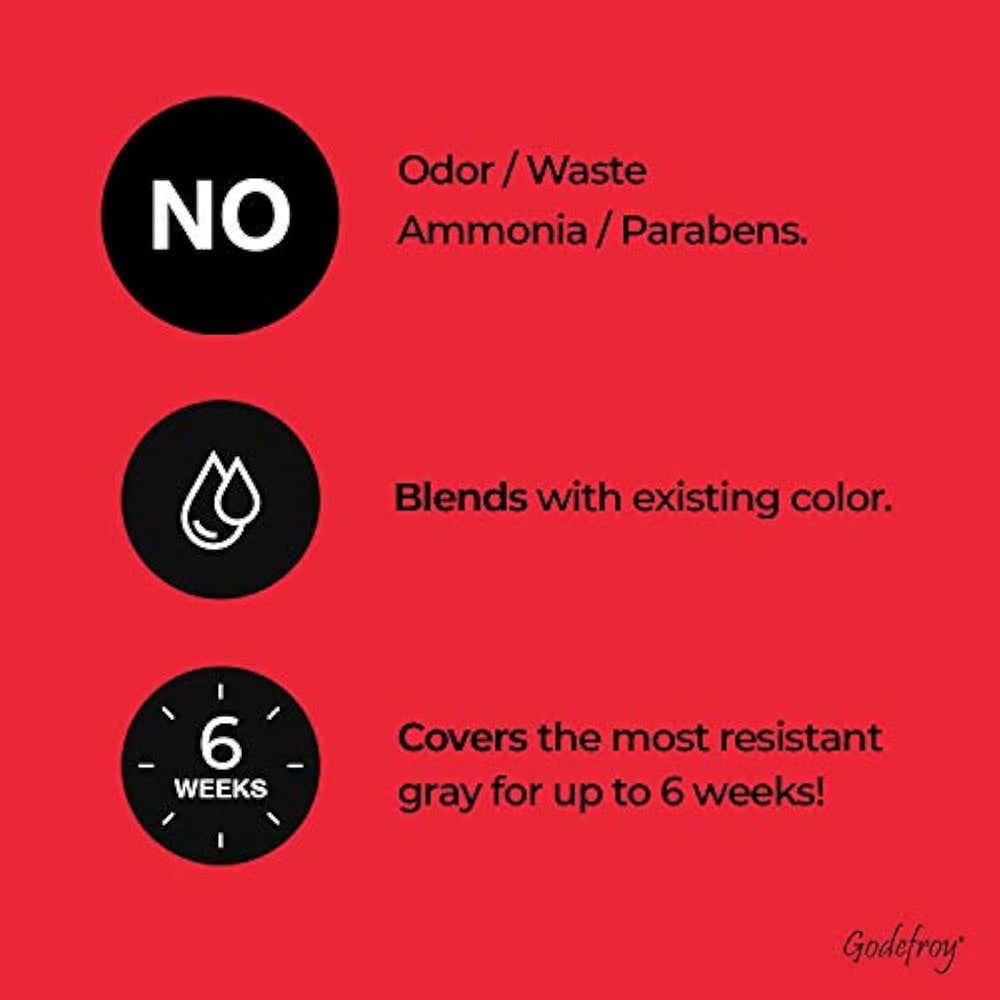 Kit de color tinte, negro natural, Godefroy
