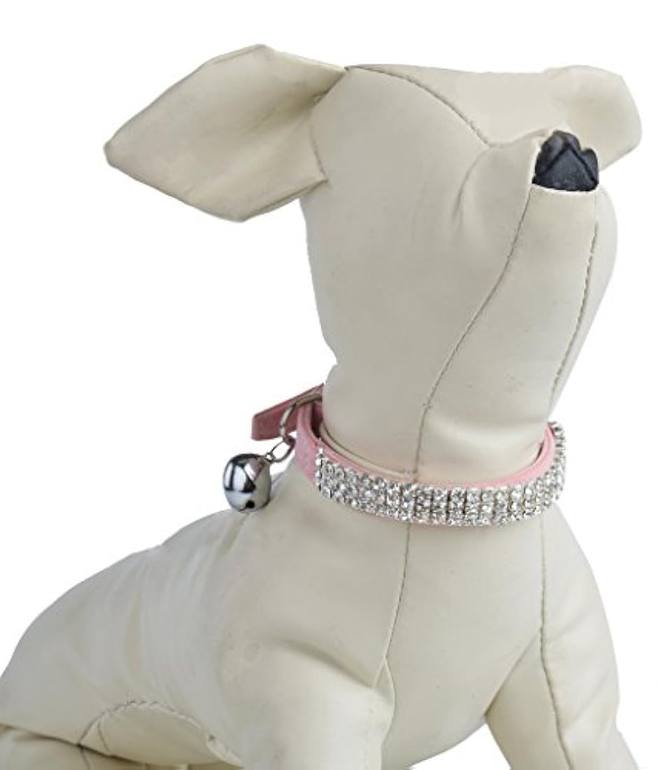 Collar ajustable para gato (terciopelo suave, con campanas)
