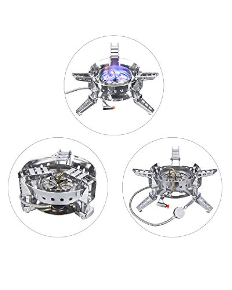 Estufa de camping Bulin a prueba de viento, 6800 W