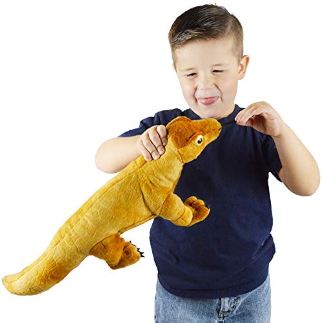 Peluche diseño de Dragón de Komodo Marrón, 17.0in, VIAHART