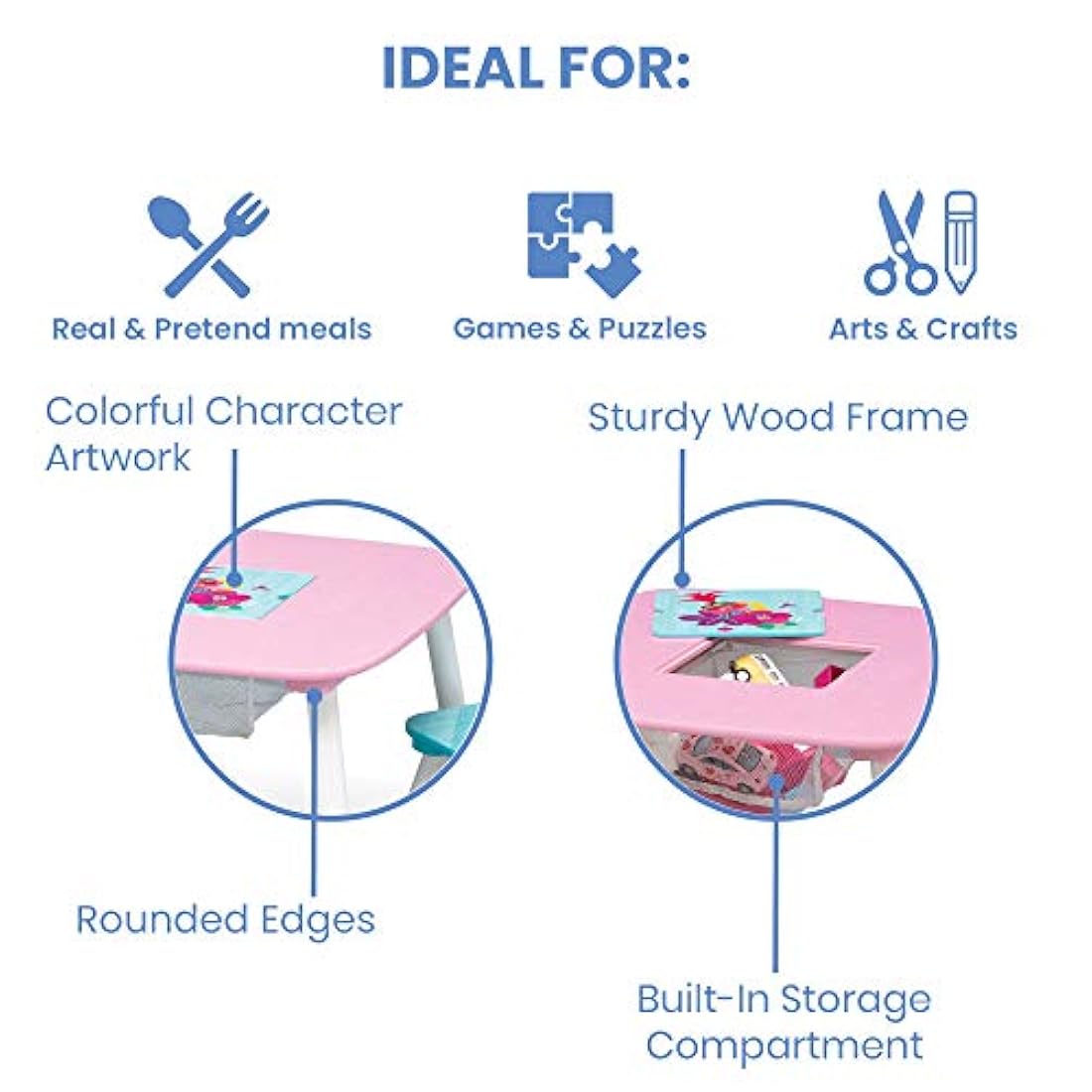 Delta Kids Juego de mesa y silla para niños