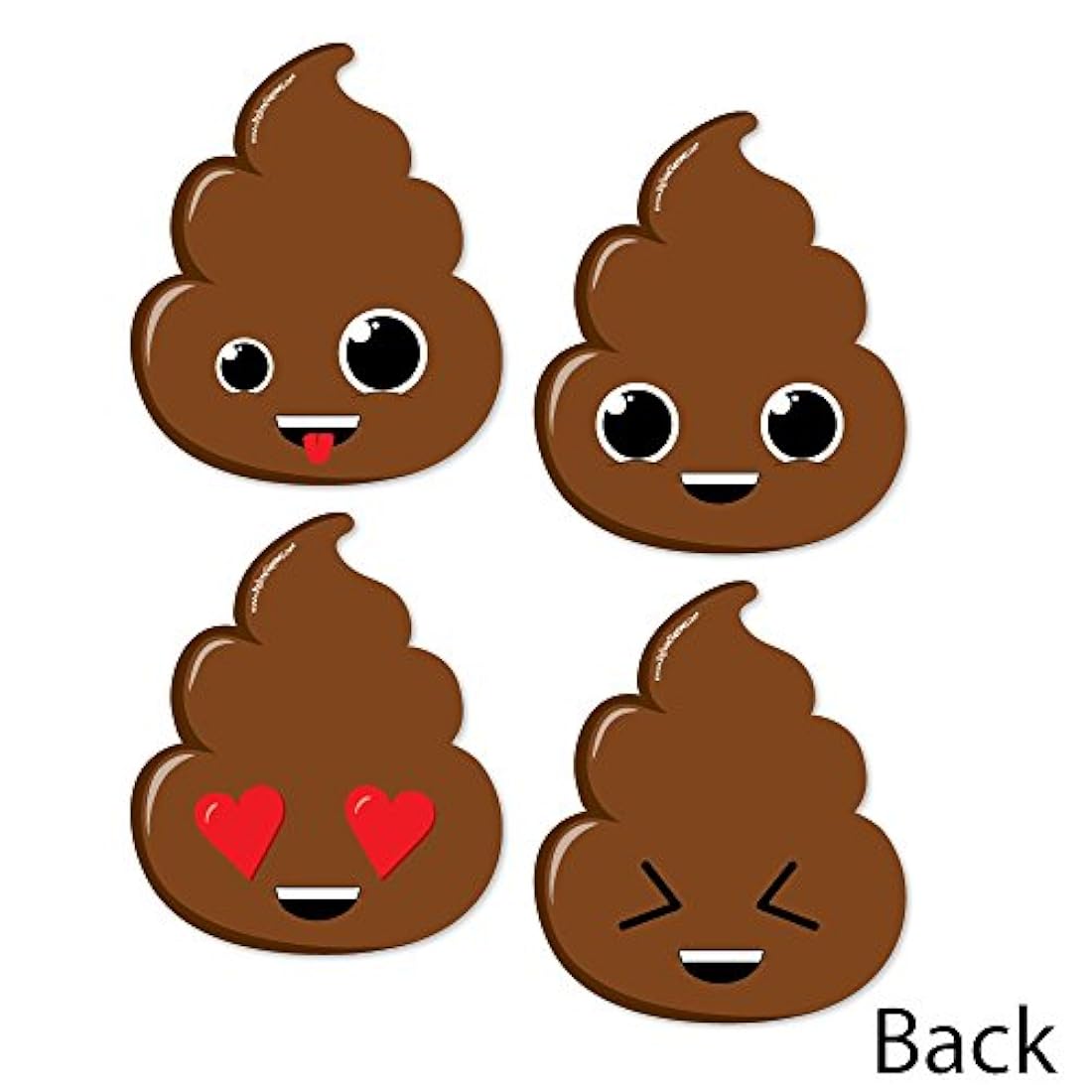 caca DIY decoración de caca EmojI party Juego de 20