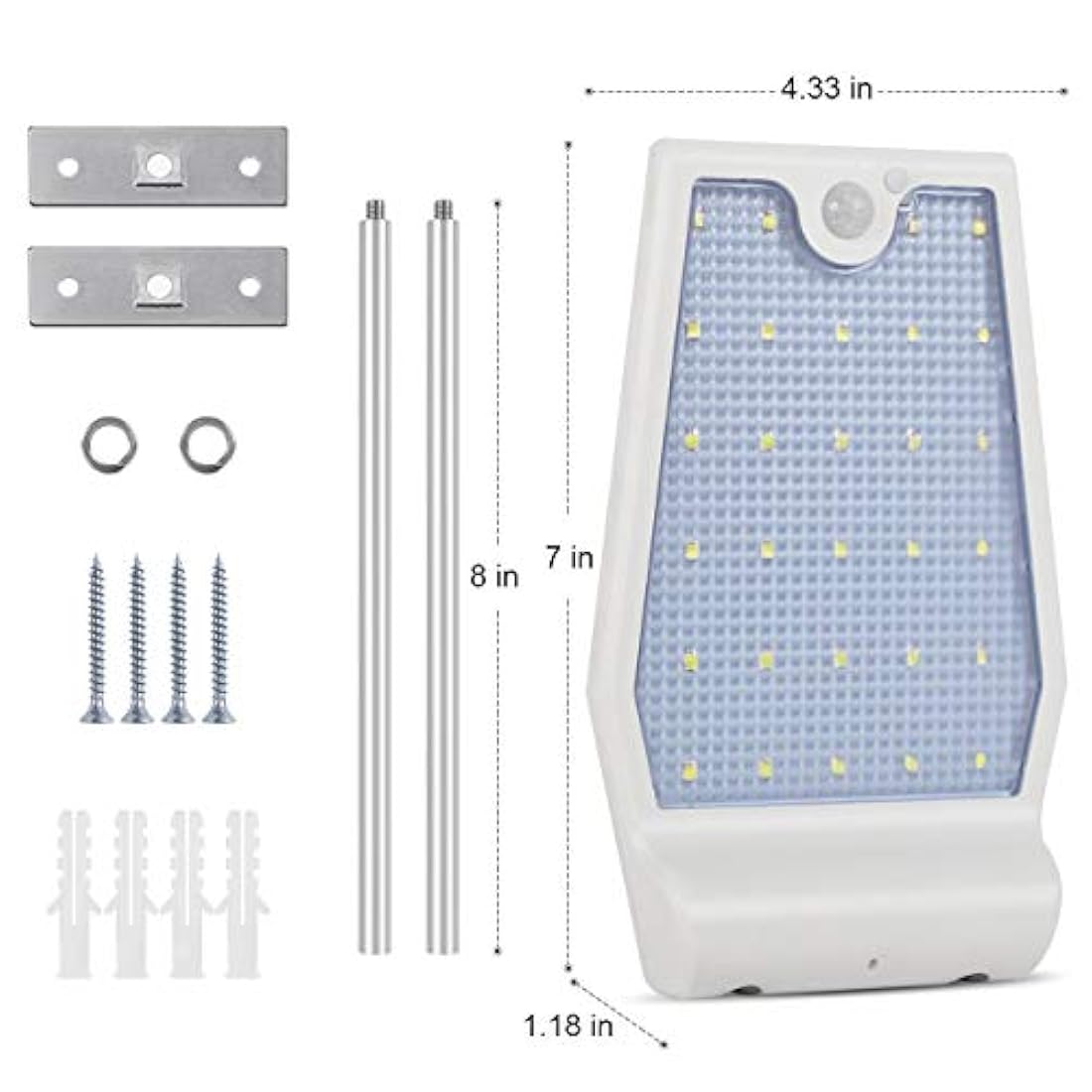 luz solar en pared y canaleta InnoGear