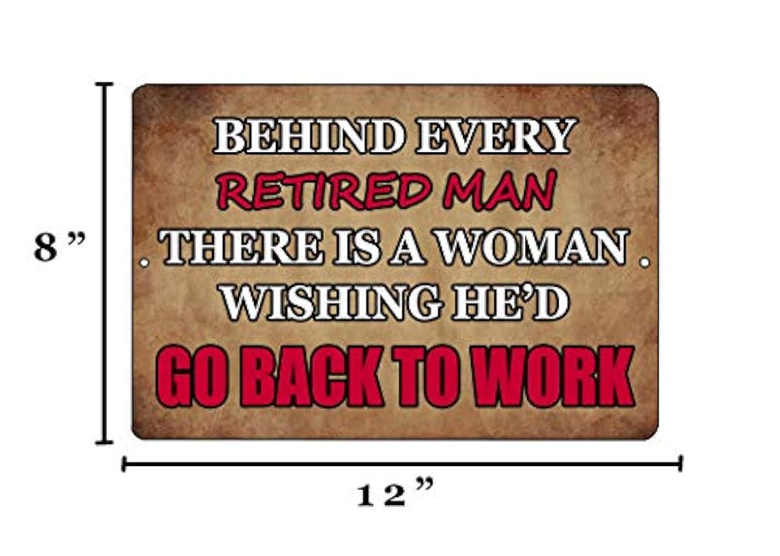 Divertido Sarcástico, lata de metal decoración de la pared