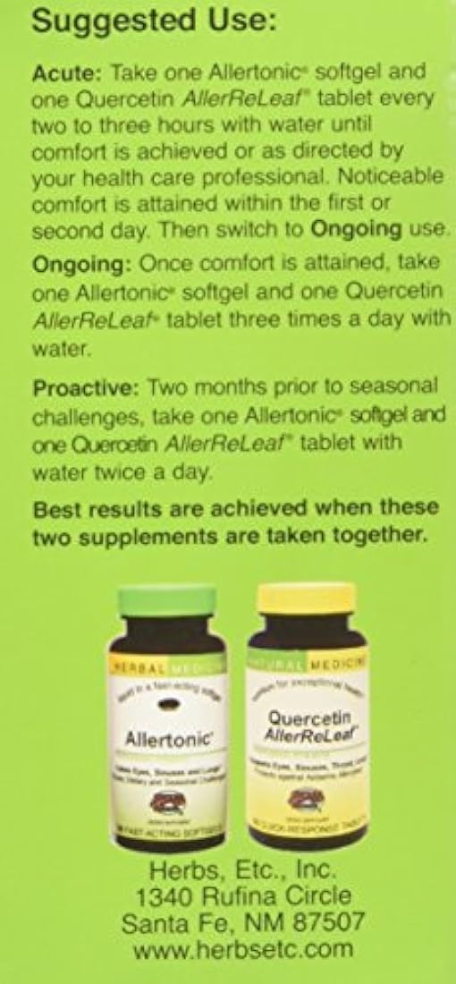 Sistema de alergia ReLeaf – Suplemento dietético natural