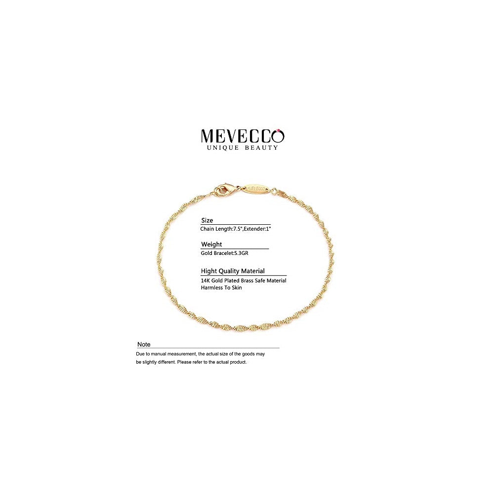 Pulseras de cuentas chapadas en oro de 18 quilates