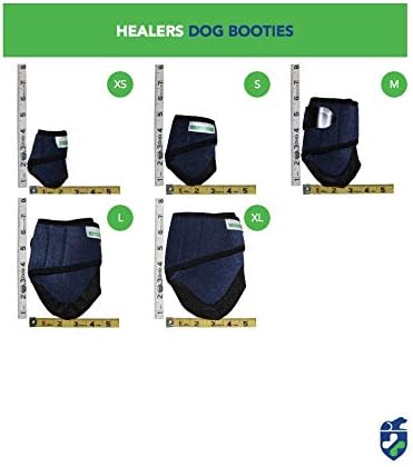 Healers Petcare - Botines médicos para perro, unidad individual, color azul