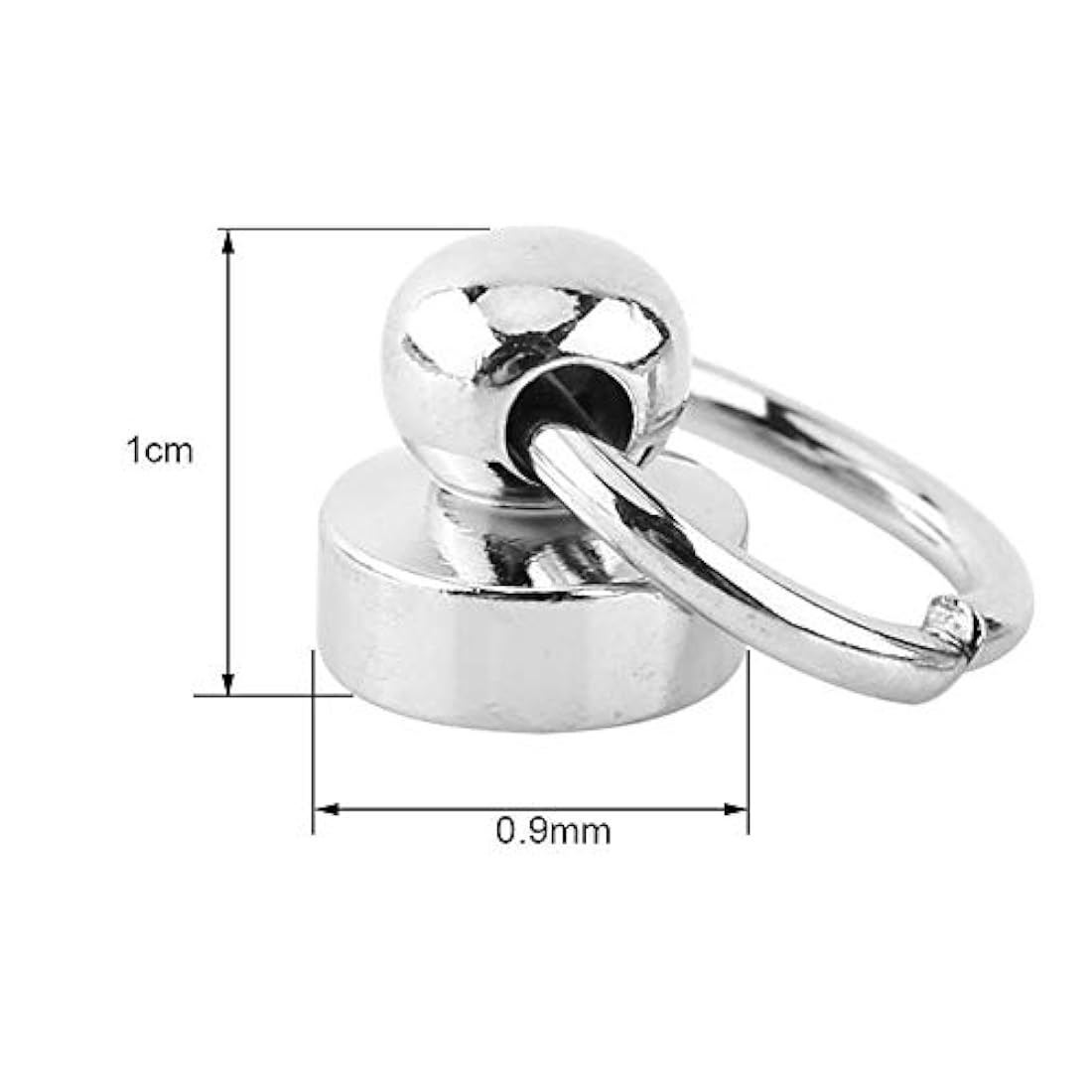 Dijes y Medallas 10 piezas de remaches de latón plateado