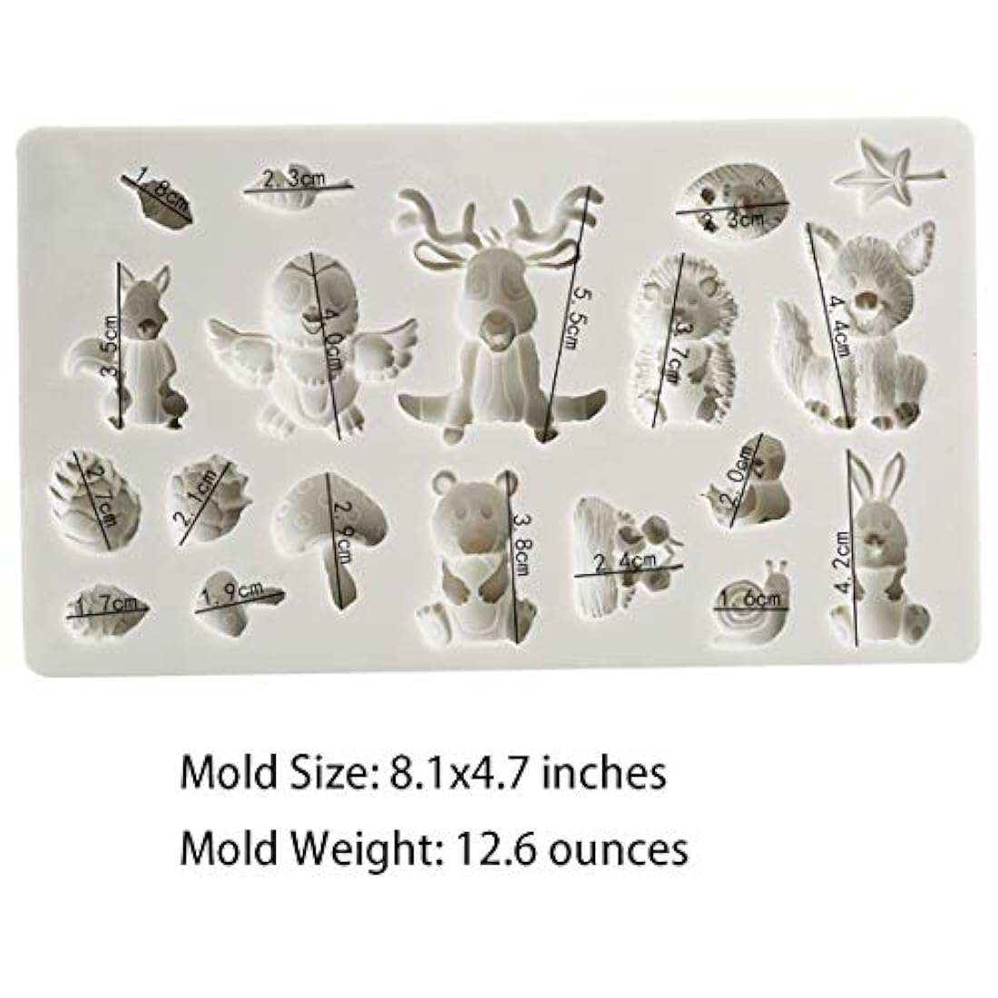 Fewo - moldes de silicona para hornear zoologico