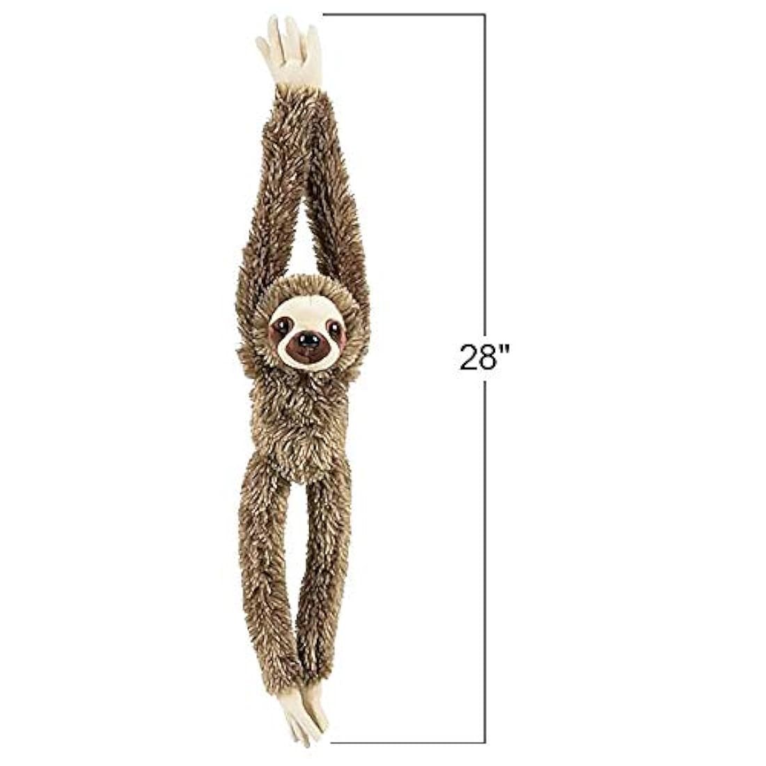 Peluche de perezoso colgante marrón