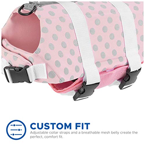 Paws Aboard - Chaleco salvavidas para perros, para nadar, para lanchas, XS, Rosado