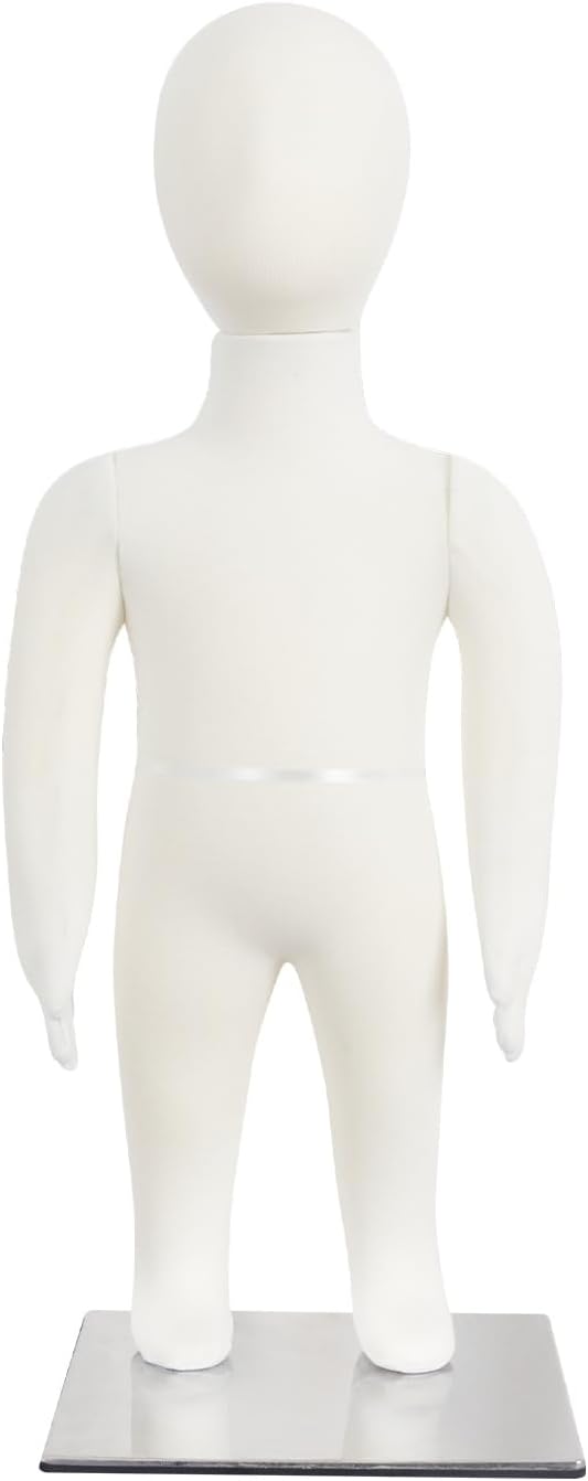 Maniquí Bebé con Brazos y Piernas Flexibles - Base Metálica