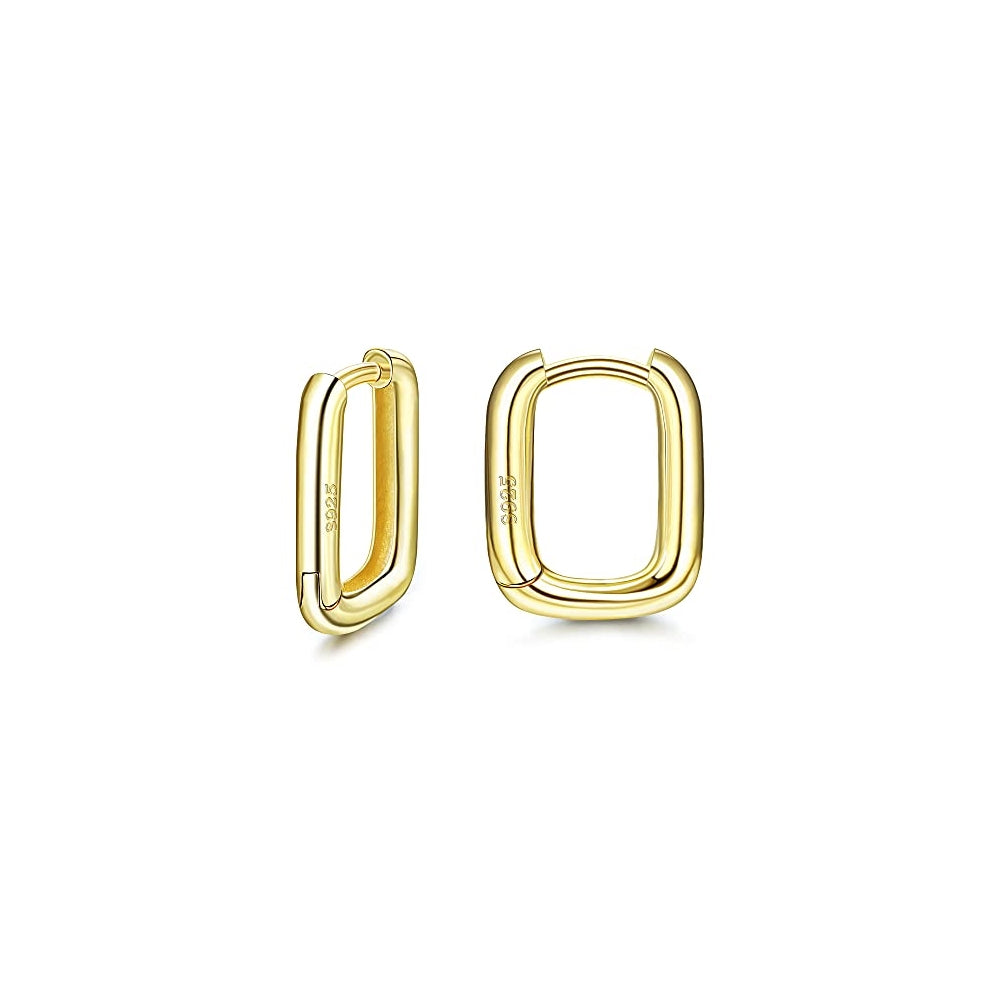 Aretes de aro pequeños de plata para mujer