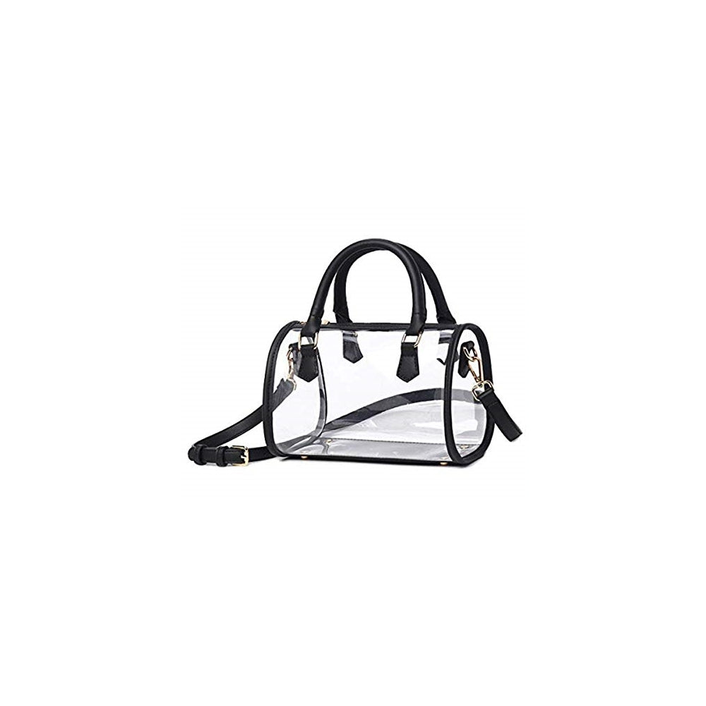 Bolsos transparente para mujer con asa superior de PVC