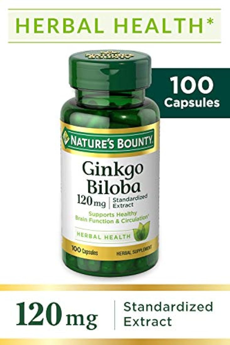 Nature's Bounty Ginkgo Biloba - Extracto estandarizado 120