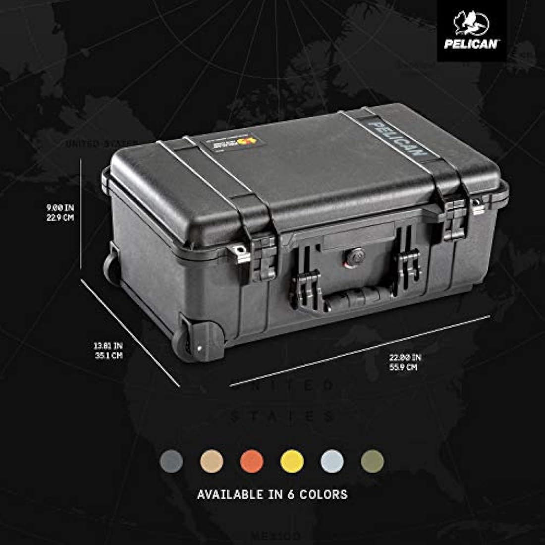 Estuche con divisores acolchados negro