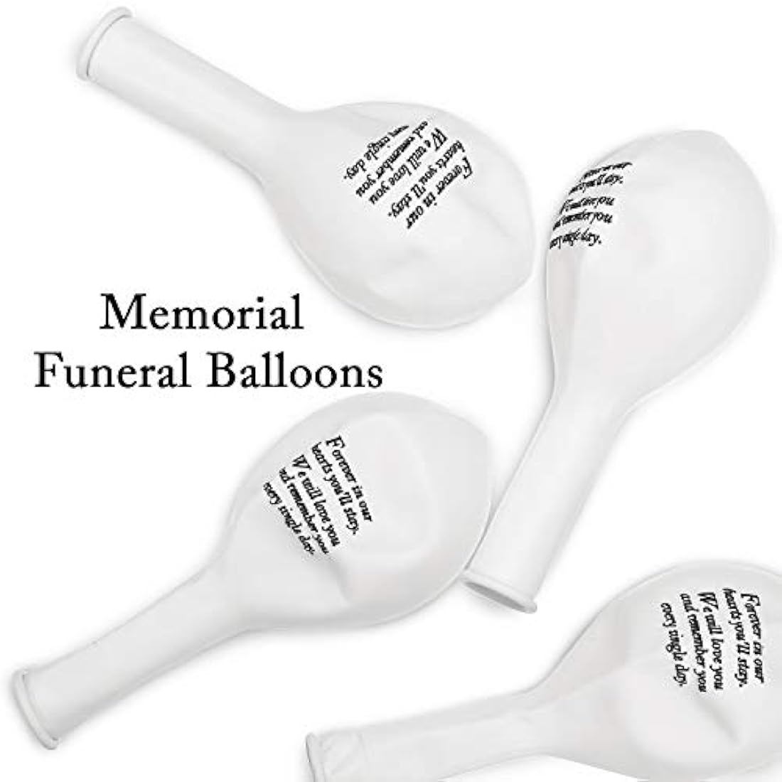 Globos de recuerdo biodegradables para decoración funeraria