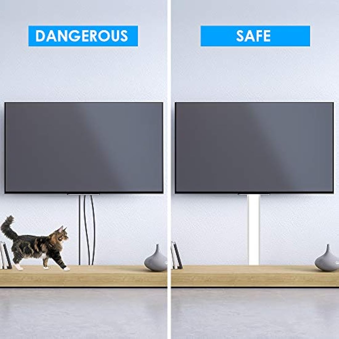 Funda para cable de TV de 47 pulgadas