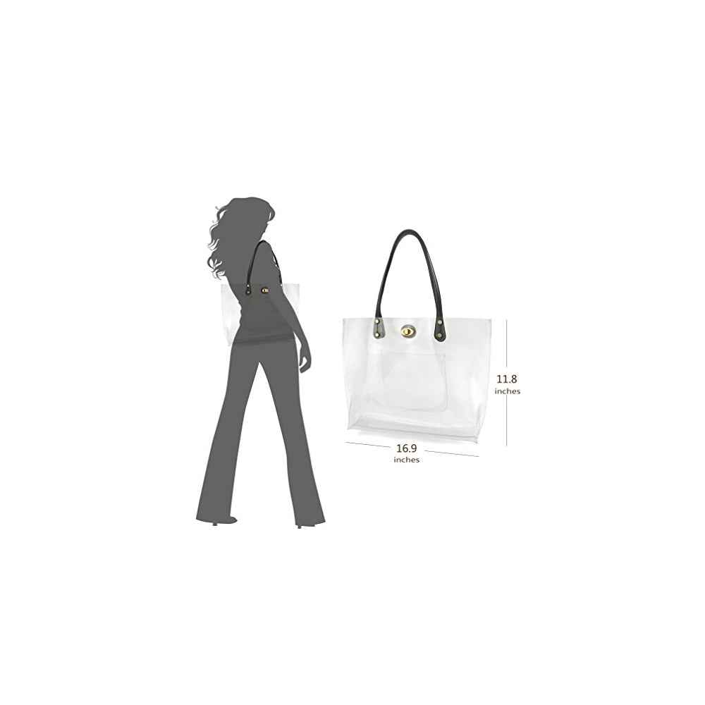 Bolsos de hombro transparente de las mujeres del PVC