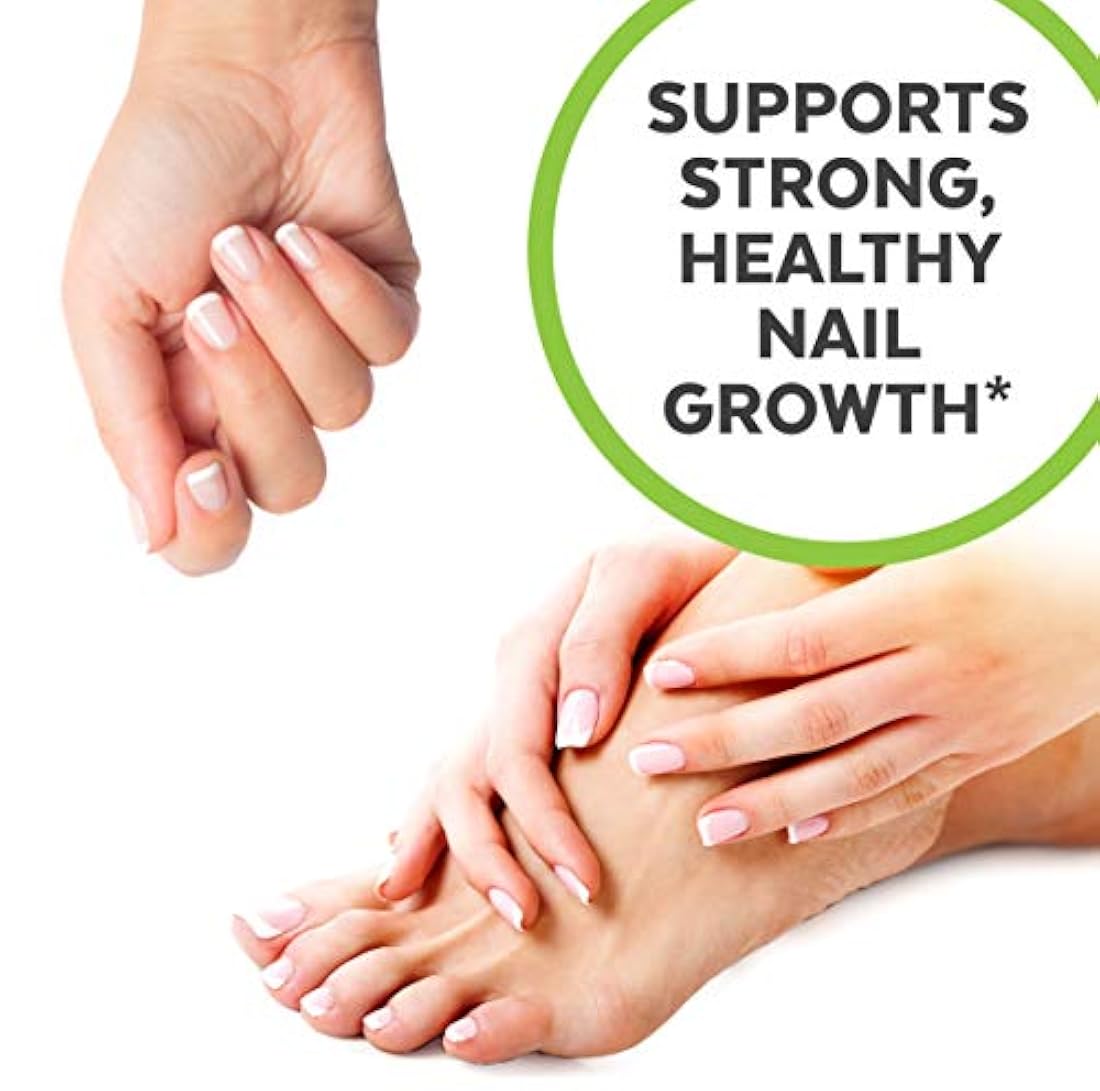 Vitaminas orgánicas para la piel y las uñas para las mujeres con biotina, vitaminas para el cabello y vitaminas para la piel que promueve el crecimiento saludable del cabello y las uñas, 120 tabletas