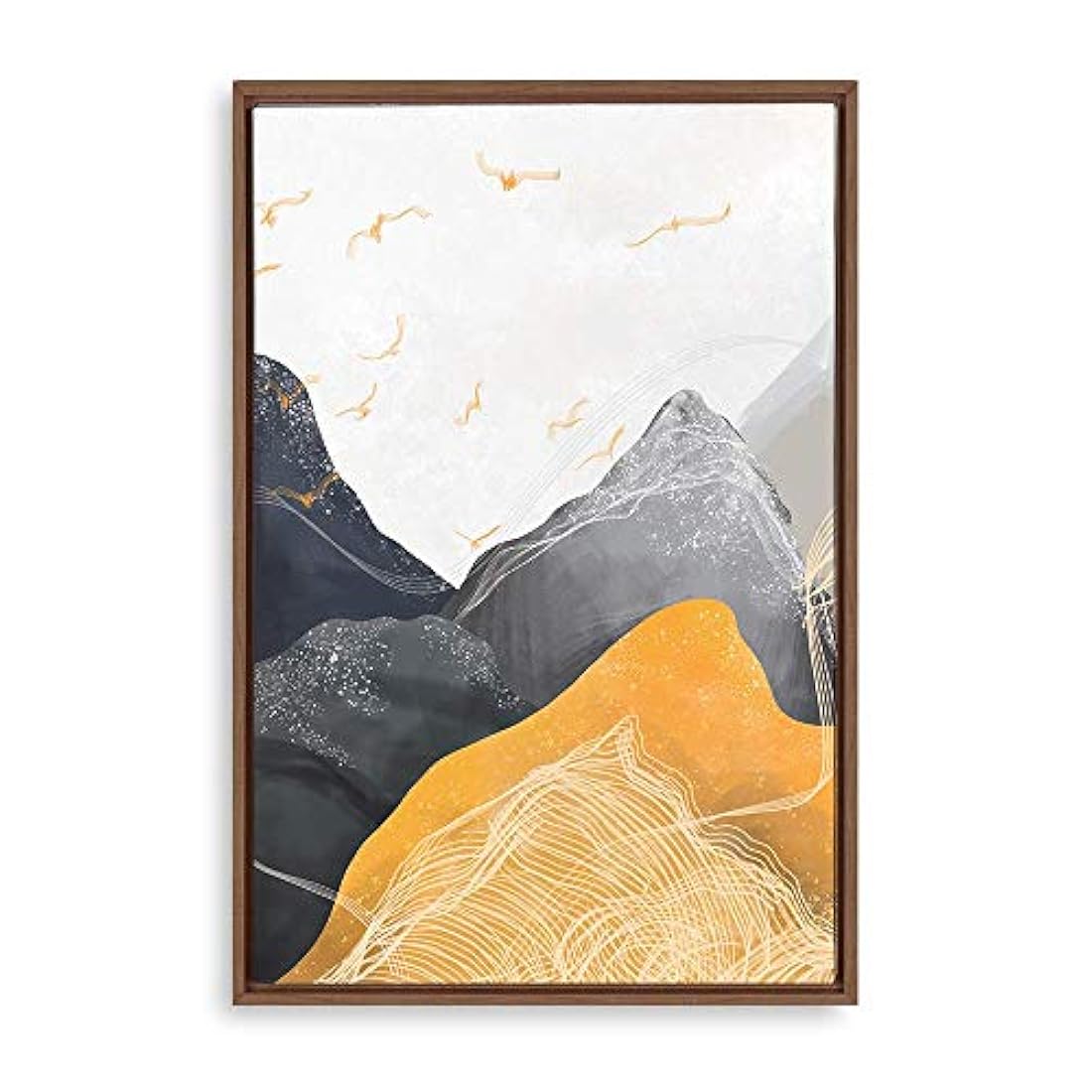 Lienzo decorativo para pared, diseño de hojas de dormitorio