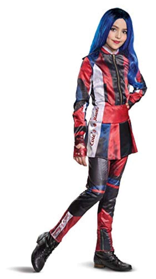 Disfraz Evie Descendants 3 Deluxe para niña rojo grande