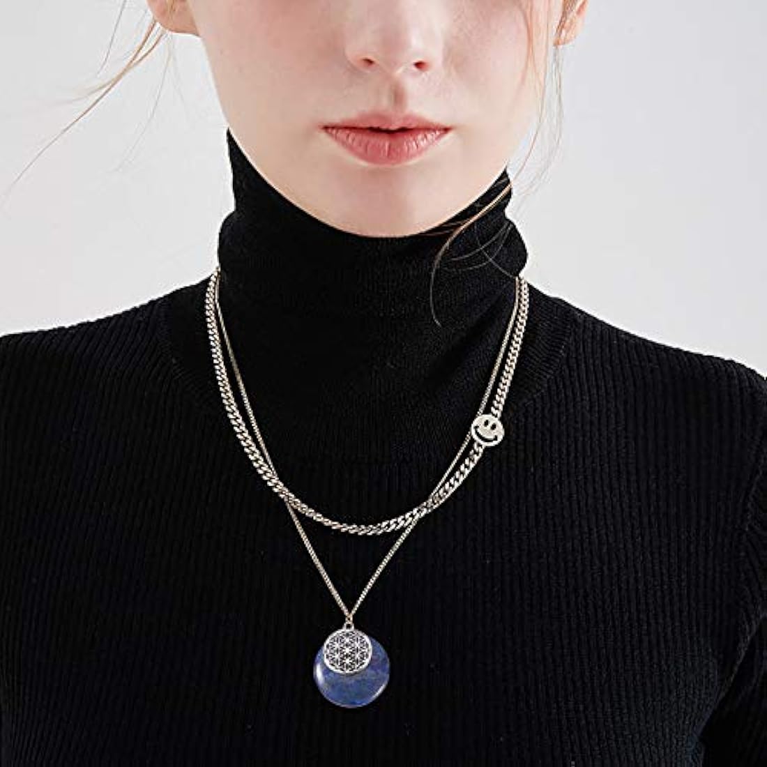 Dijes y Medallas - Juego de 5 colgantes de piedra