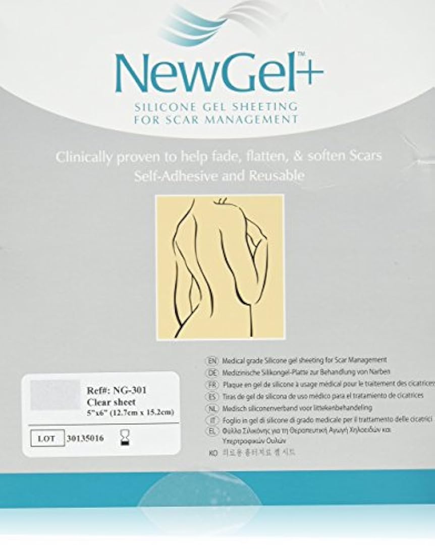 Gel Silicona Láminas para la gestión de Cicatriz – 5 x 6