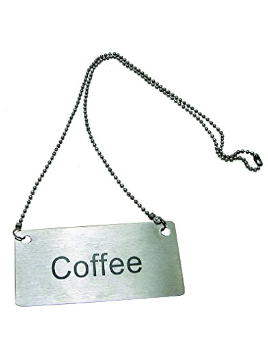 Acero inoxidable colgante cadena Coffee