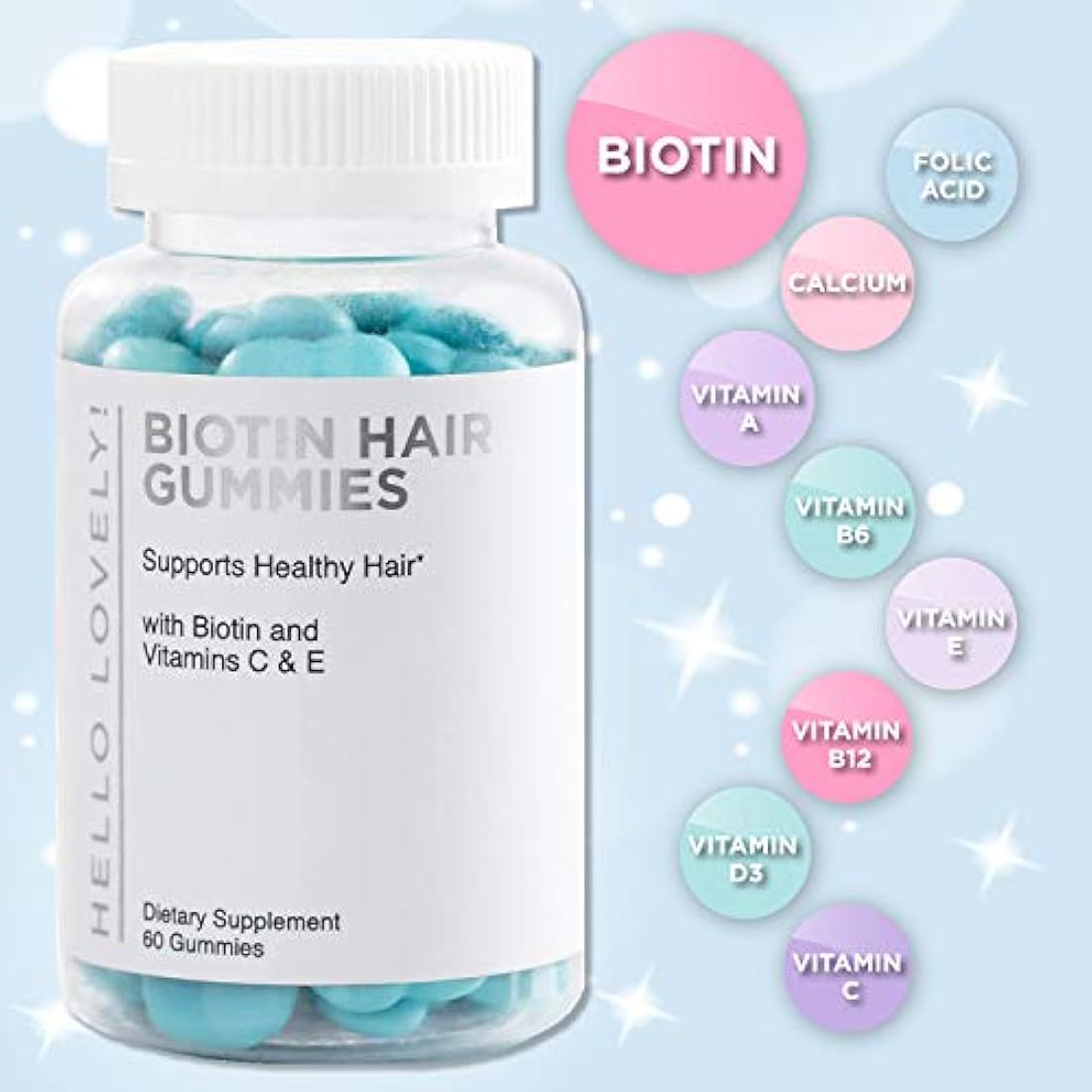 Vitaminas de goma para el cabello