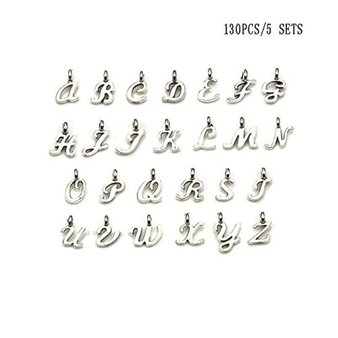 Dijes y medallas 130 letra alfabeto perlas colgantes