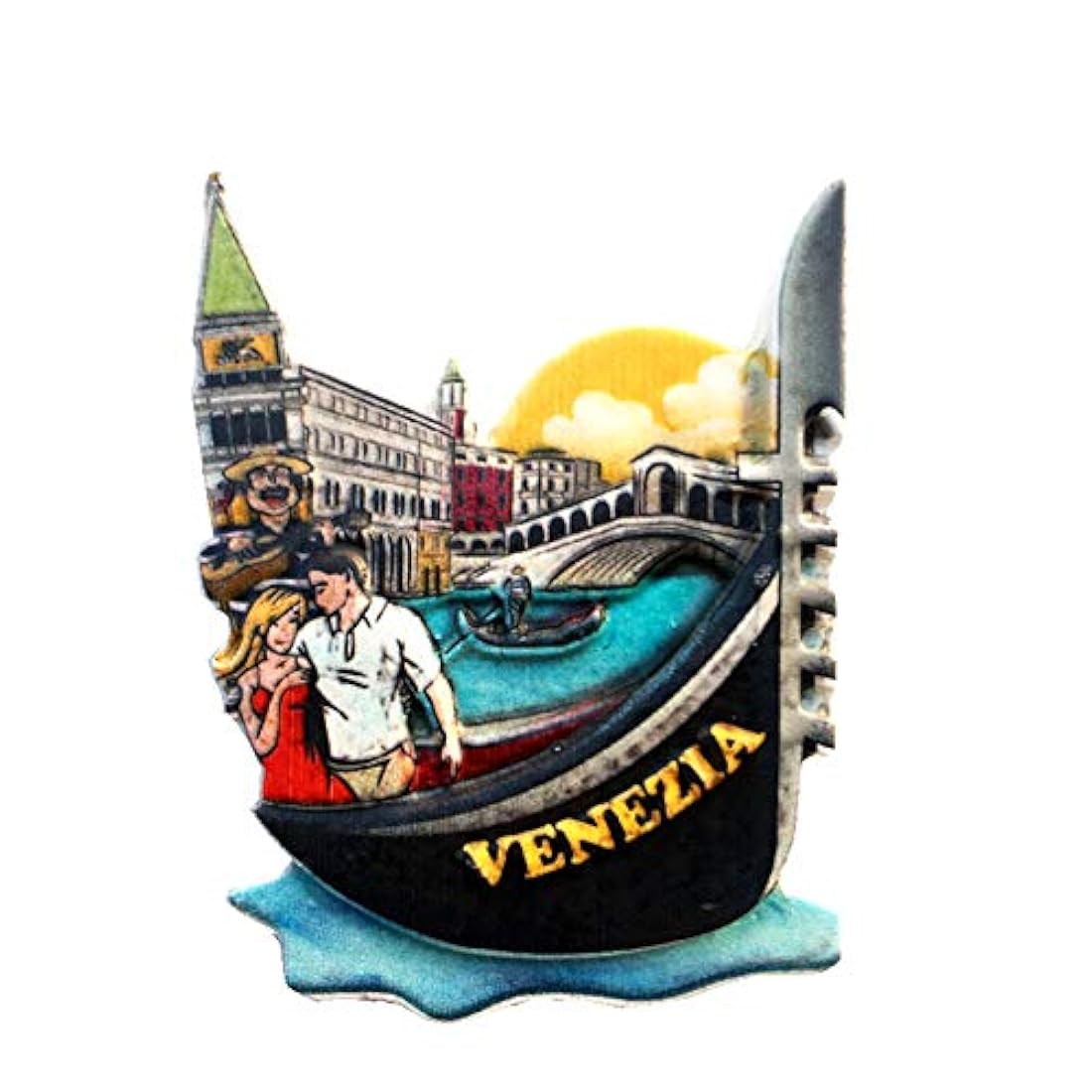 Imán para nevera de Venecia Italia, hecho a mano