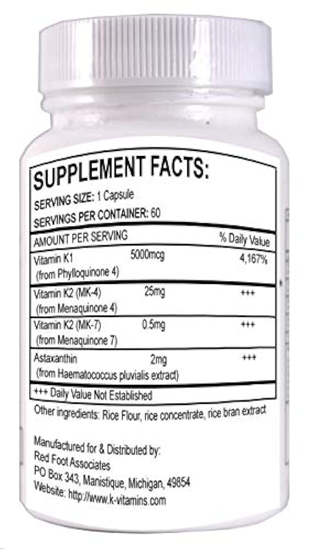 koncentrated K, todos los multi-vitamin naturales K Cápsulas