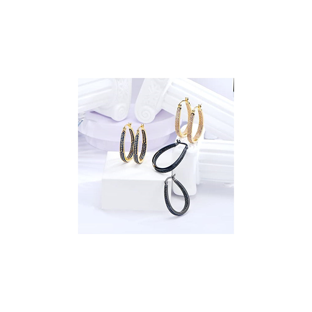 Aretes colgantes de argolla con varilla de plata